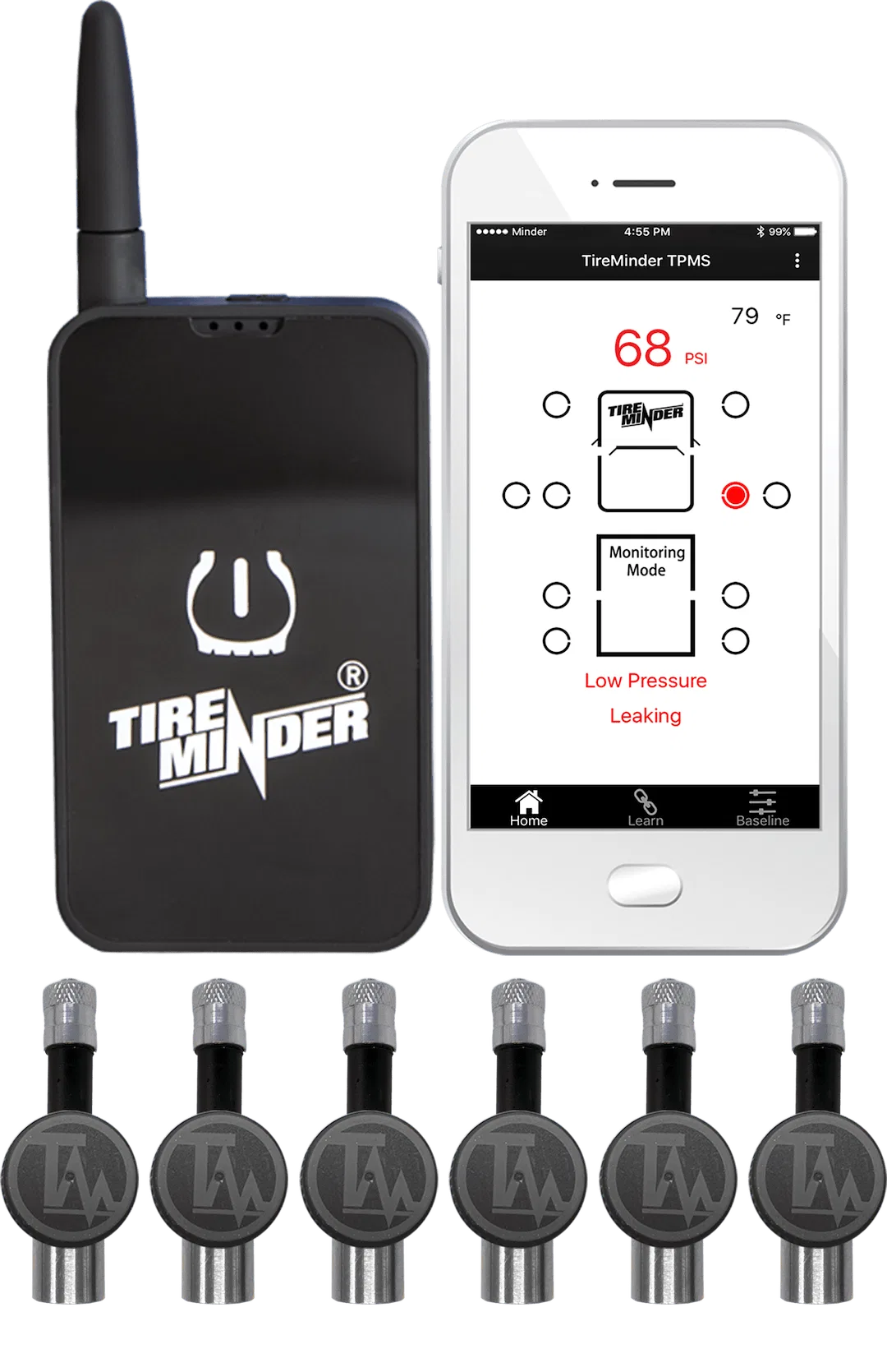 TM22160 – VALTERRA LLC Tire Pressure Monitoring System - TPMS, Universal Fit With Bluetooth Technology 6 Standard Tra...